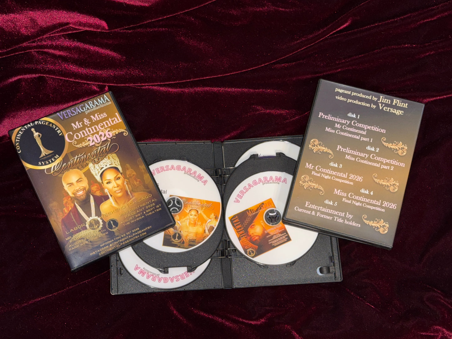 Mr & Miss Continental pageant 2026 DVD set